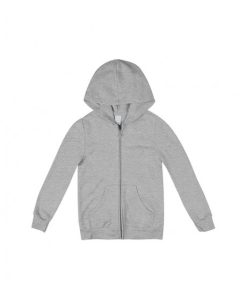 Campera Capucha Algodón Gris Melangue Talle XXL