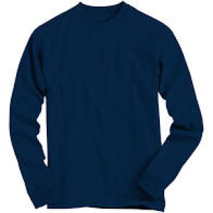 Remera ML Azul Marino Niño PAPAZZI Algodón Talle 14