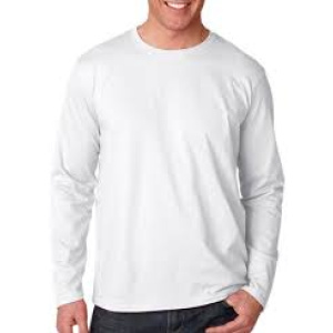 Remera Mangas Largas Blanca Modal o Spun Sublimable Talle L