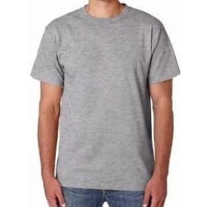 Remera MC Gris Melange Spun Sublimable Talle L o 3