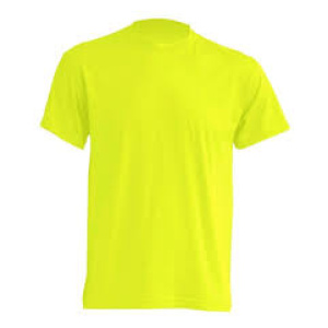 Remera Mangas Cortas Set Deportivo Unisex Talle 1 o S Amarillo Fluo