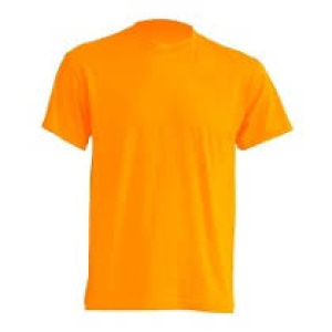 Remera Mangas Cortas Set Deportivo Unisex Talle 1 o S Naranja Fluo
