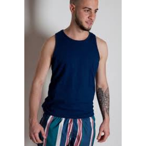 Musculosa Unisex Azul Marino Talle 58 Algodon