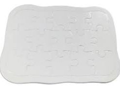 Insumo Rompecabezas CARTON de 15 piezas sublimable  180° por 45 segundos