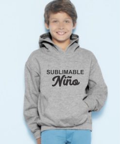 Canguro Sublimable Gris Melange Talle 16