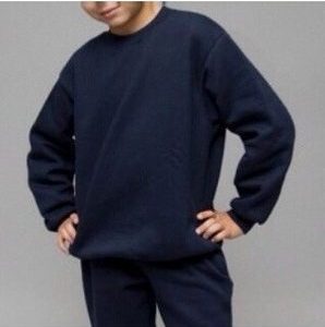 Buzo Cuello Redondo Niño Azul Marino Talle 10