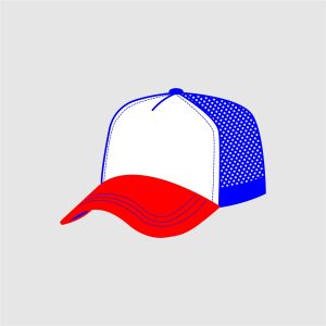Trucker NIÑO Azul Francia FB Visera Roja