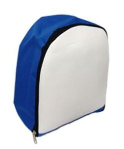Insumo Mochila INFANTIL Sublimable blanca con azul
