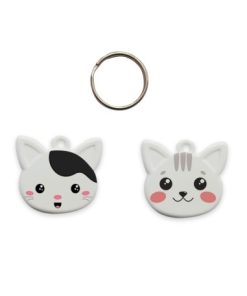 Insumo Llavero Gato Gatito de polimero sublimable x 1 unidad