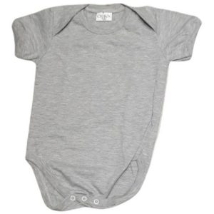 Body Mangas Cortas Niños GRIS Spun Sublimable Talle 2