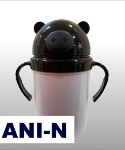 Insumo Vaso con pico Osito Sublimable Negro