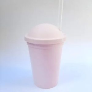 Insumo Vaso Milk Rosa Pastel