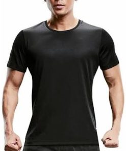 Remera Mangas Cortas Set Deportivo Unisex Talle 1 o S Negra