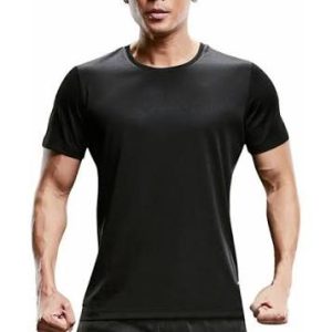 Remera Mangas Cortas Set Deportivo Unisex Talle 1 o S Negra