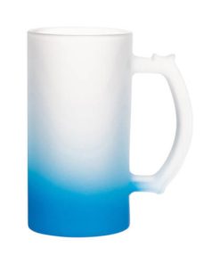 Insumo CHOPP VIDRIO ESMERILADO SUBLIMABLE AZUL