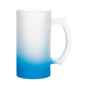 Insumo CHOPP VIDRIO ESMERILADO SUBLIMABLE AZUL