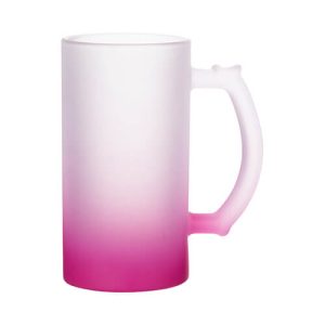 Insumo CHOPP VIDRIO ESMERILADO SUBLIMABLE FUCSIA