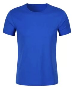 Remera Mangas Cortas Set Deportivo Unisex Talle 1 o S Azul Francia