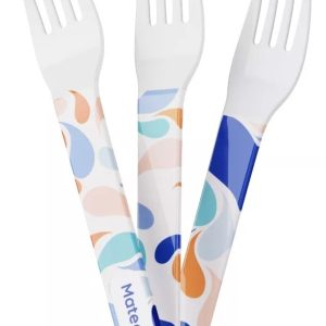 Insumo Tenedor Sublimable blanco nube x 1unidad
