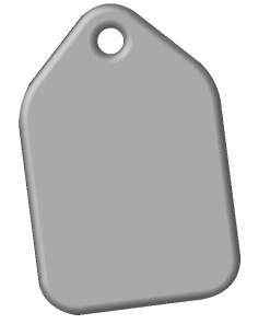 Insumo Llavero Etiqueta sublimable x 1 unidad (3,2x4,8cm)