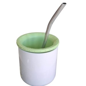 Insumo Mate POL Sublimable + Bombilla + Disco (Verde Pastel)
