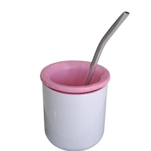 Insumo Mate POL Sublimable + Bombilla + Disco (Rosa Pastel)