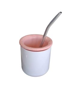 Insumo Mate POL Sublimable + Bombilla + Disco (Naranja Pastel)