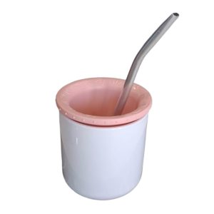 Insumo Mate POL Sublimable + Bombilla + Disco (Naranja Pastel)