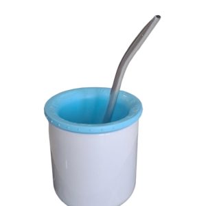 Insumo Mate POL Sublimable + Bombilla + Disco (Celeste Pastel)