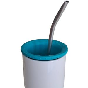 Insumo Mate POL Sublimable + Bombilla + Disco (Turquesa Intenso)