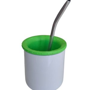 Insumo Mate POL Sublimable + Bombilla + Disco (Verde Intenso)