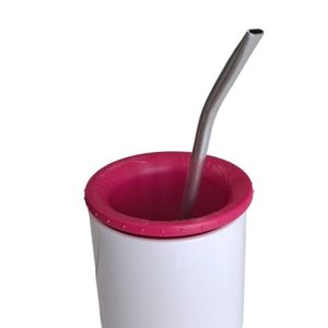 Insumo Mate POL Sublimable + Bombilla + Disco (Fucsia Intenso)