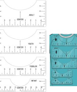 Regla Alineación de Remeras kit x 4 unidades