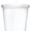 Insumo Vaso Acrilico tapa Blanca 475ml