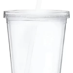 Insumo Vaso Acrilico tapa Blanca 475ml