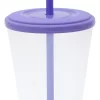 Insumo Vaso Acrilico tapa Violeta 475ml
