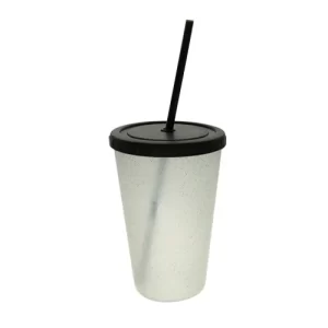 Insumo Vaso Glitter tapa Negra 500ml